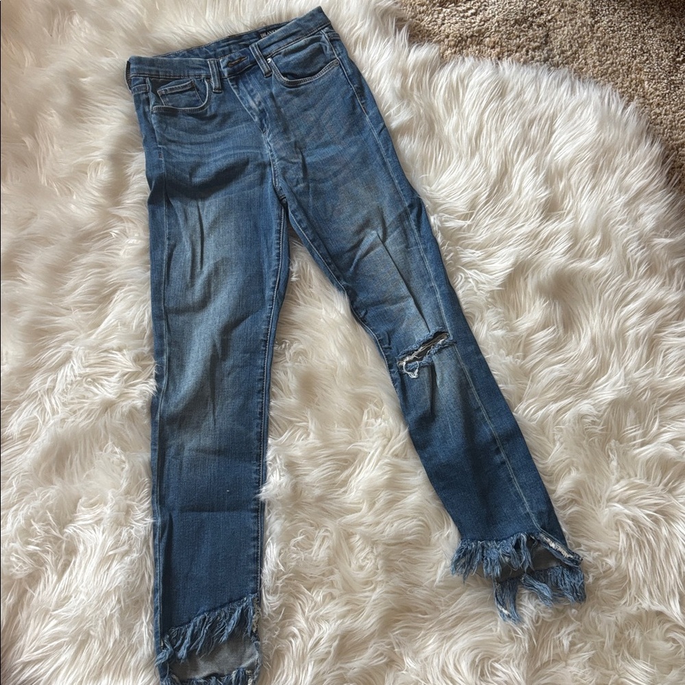 Blank NYC Light Blue Denim Jeans the great jones highrise skinny